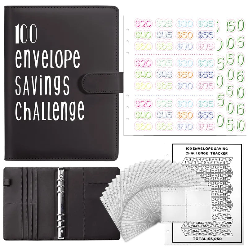100 Envelope Challenge Binder – eCom Gift Depot 100-envelope-challenge-binder-ecom-gift-depot