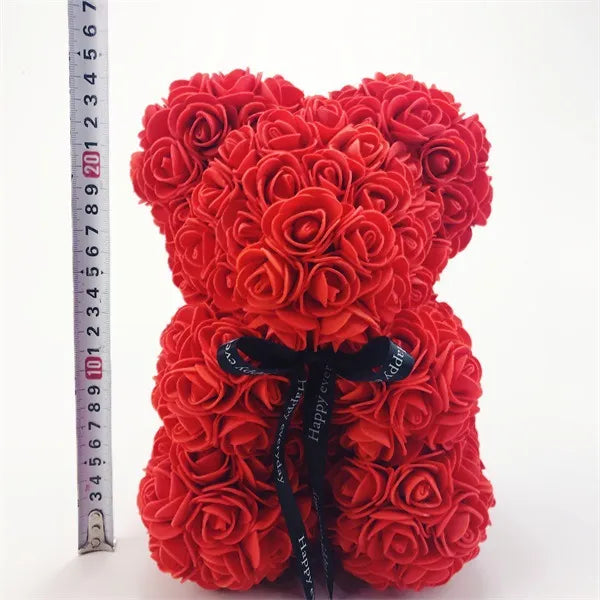 Rose Teddy Bear 25cm (10")